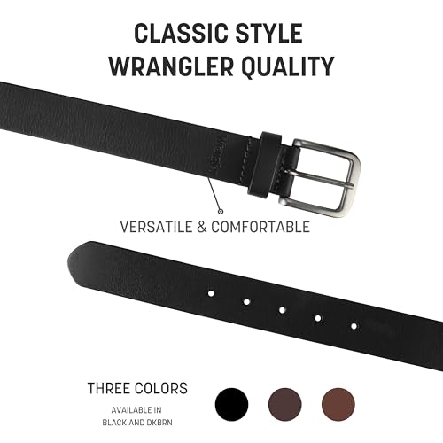 Wrangler Men’s Full Grain Genuine Leather 35 mm Casual Belt for Jeans2