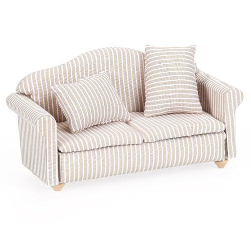 Puppenhaus Möbel,Mini Sessel Miniatur Sofa Puppenhaus Sofa Dollhouse Sofa...