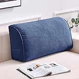 UEncounter Wedge Pillows Headboard Reading Pillow Backrest Pillows Sofa Waist Cushion for Daily Use(
