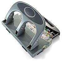 Officemate Deluxe 3-Hole Punch, Heavy Duty, with Chip Drawer, 45 Sheet Capacity (90100)