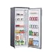 Cookology 143cm Upright Fridge & Freezer Bundle - High - 55cm Wide - Side-by-Side Pair - 4 Shelves + Salad Box - 6 Frozen Storage Drawers - Inox