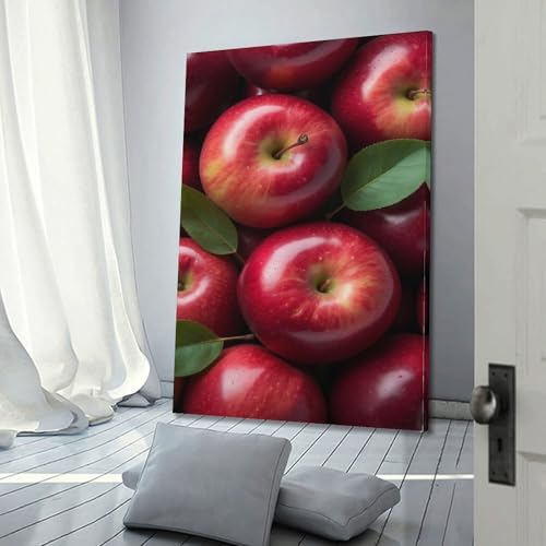 Affiche murale pommes rouges pour illuminer un mur vide de salon - 3