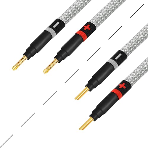 Cable de altavoz canal central HiFi de 5 pies de 8 AWG 5