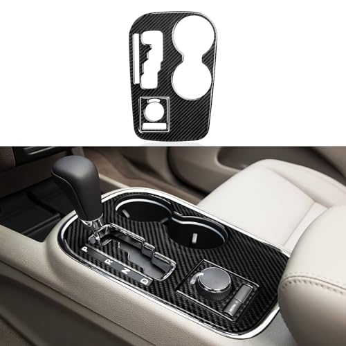 Image of Car Gear Shift Panel Decals for 2011 Dodge Durango Accessories Carbon Fiber Interior Stickers