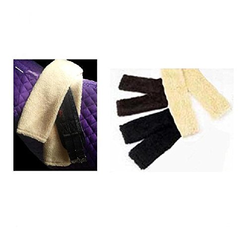 Quality Faux Sheepskin Girth Sleeve available in Cream, Black or Brown and in various sizes (38", Cream)