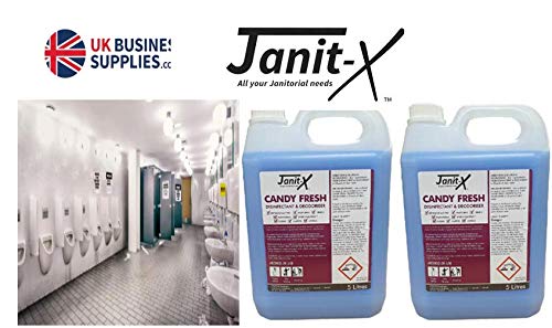 Janit-X Candy Fresh Disinfectant & Deodoriser 5 Litre (without pump, 2 Bottles)