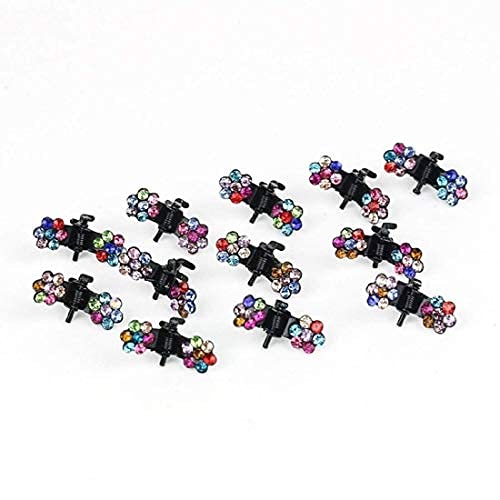 Buy BIG BOX MULTI Hair Claw Clips, 12pcs Mini Hair Clips Mix Colored