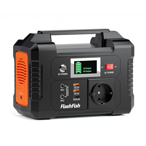 Tragbare Powerstation 200W Powerbank 151Wh Camping Stromgenerator, 40800mAh Solar Notstromaggregat Power Bank mit Steckdose für Outdoor Garten Station Stromerzeuger Solargenerator