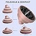 KingKam Upgraded Diffuser Attachment for Dyson Airwrap, Collapsible Travel Hair Diffuser Nozzle for Airwrap, Converts for Dyson Airwrap to Hair Dryer, Foldable and Easy Storage - Light Pink