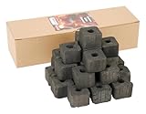 DUCIHBA Bamboo Charcoal Grill Cubes, 28 pcs – 100% Natural, Eco-Friendly BBQ Fuel, High Heat (700℃) & Long Burn (5h)_2.2 lbs/1 kg Pack