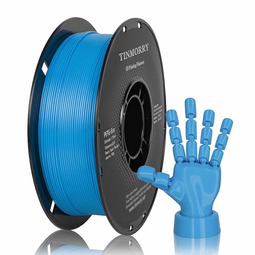 Image of TINMORRY PETG Filament 1.75, Rapid PETG-Eco 3D Printer Filament, Compatible with Most FDM 3D Printers, 1 KG 1 Spool, Sky Blue