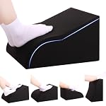 Foot Rest for Under Desk at Work, Ergonomic Under Desk Footrest with Washable Cover for Office, Home & Gaming Leg Elevation Pillow Black