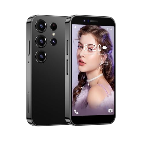 CatCalls Mini Phone 4G Unlocked 3.0'' Touch Screen Compact Mobile Phone for Kids & Students 2000mAh Battery Cell Phone with Dual SIM Quad Core Face ID//Bluetooth/GPS 3GB+32GB Memory (black)