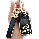 for Audi Key Fob Cover, Advanced Soft TPU Key Case Cover Protector Compatible with Audi A4 Q7 Q5 TT A3 A6 SQ5 R8 S5 Smart Key