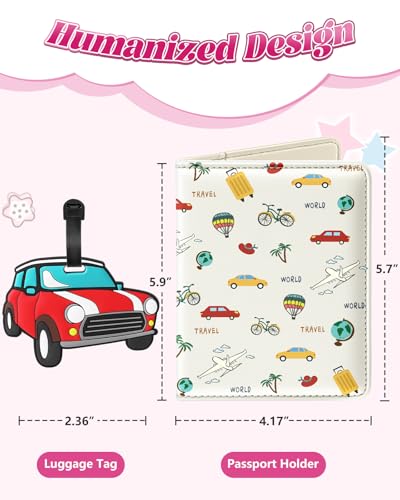 Kids Cute Passport Holder Set