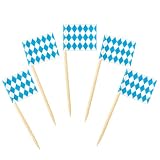 AURALIN Oktoberfest flagi koktajlowe 100 sztuk bawarskich kostek do