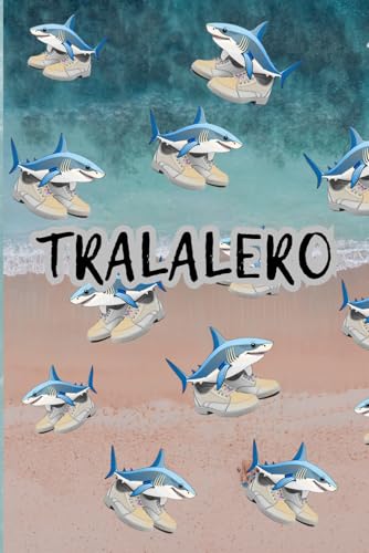 Tralalero Tralala notebook | 90 pages| 6 x 9 inch | Funny For School: Aesthetic | Cute | For Math | Shark in shoes | Balerina Capuccina