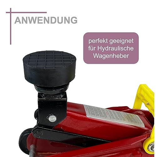 Sarian 75 x 25 mm, cuscinetti in gomma per cric