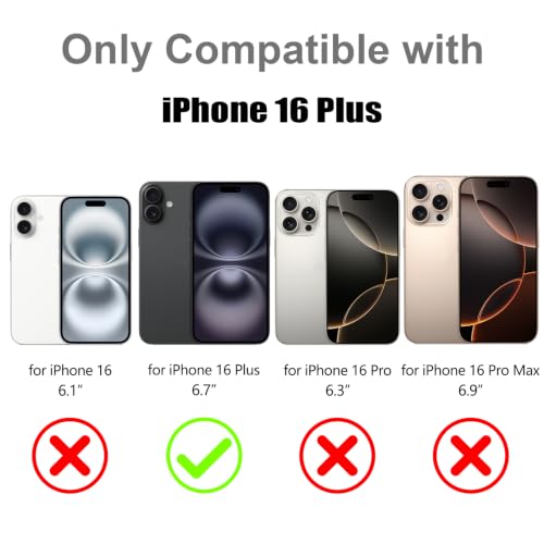 Image of Magnetic Case for iPhone 16 Plus [Compatible with Magsafe] [Cute Fashion Fluorescent Design] [1 Screen Protector] Slim Translucent Matte Case for iPhone 16 Plus 6.7 inch 2024, Orange