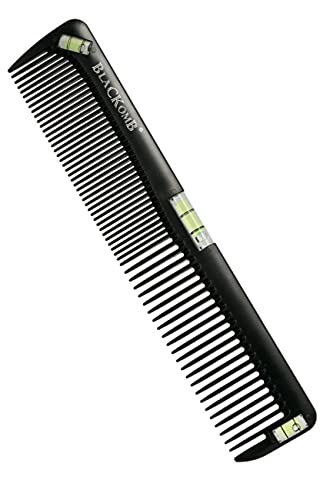 Blackomb - Haarschneidekamm mit Wasserwaage | Antistatischer Kamm | Kamm zum Haare Schneiden | Haarschneidehilfe | Professioneller Haarkamm | Schwarz Cover