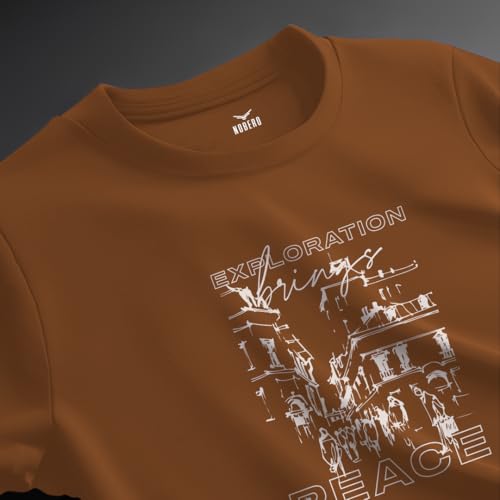 Image of Nobero 100% Cotton T Shirts for Men Stylish | Regular Fit | Graphic Printed T Shirts for Men 180 GSM Combed Cotton | Round Neck Half Sleeve | Pack of 3