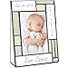 Personalized Baby Picture Frame Green and Yellow Engraved Glass 4x6 Vertical Photo Nursery Decor Newborn Gift for Girl or Boy J Devlin Pic 430-46V EP530