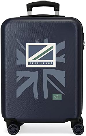 Pepe Jeans Tom Maleta de cabina Azul 38x55x20 cms Rígida ABS Cier...