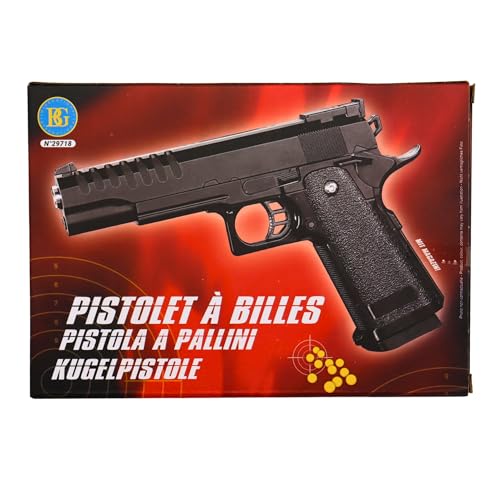 PISTOLET A BILLES SPRING HI CAPA 22CM POUR ENFANTS 0.08 JOULE 29718 AIRSOFT POUR MINEURS