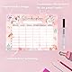 JOYEASE Einhorn Stundenplan abwischbar magnetisch inkl. Stift - Stundenplan Kinder 1. Klasse - Schultüte Füllung Mädchen - Einschulung Mädchen Geschenk Schulanfang