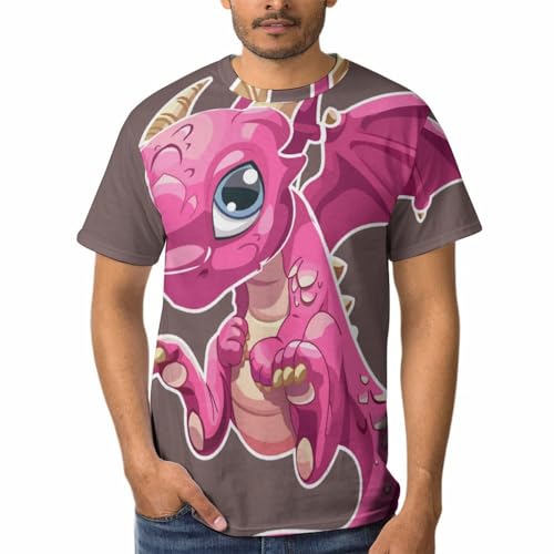 T-shirt Dragon Rose Homme : fini les cols déformés avec ce tee shirt manches courtes