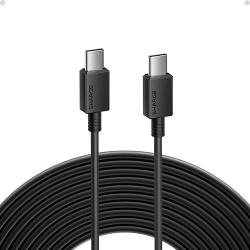 Image of sharge USB C Cable, Type C Charging Cord, 240W Fast Charging Durable for iPhone 17 Series, MacBook Pro, Galaxy S26 Ultra, 10FT