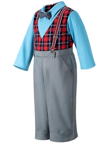Disfraz completo de hombre viejo para niños 4-5 años miniatura 5