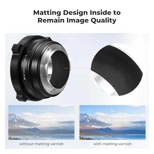 K&F Concept PL-L Mount Lens Adapter, Compatible with PL Lens Converter to L Mount Cameras