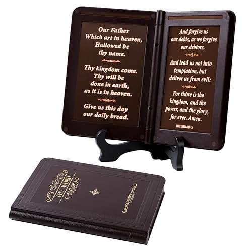 Image of mamre Thy Word Decor Light, Bible Verse Night Light, Lord's Prayer Our Farther, Baptism Gifts, Christian Table Decor