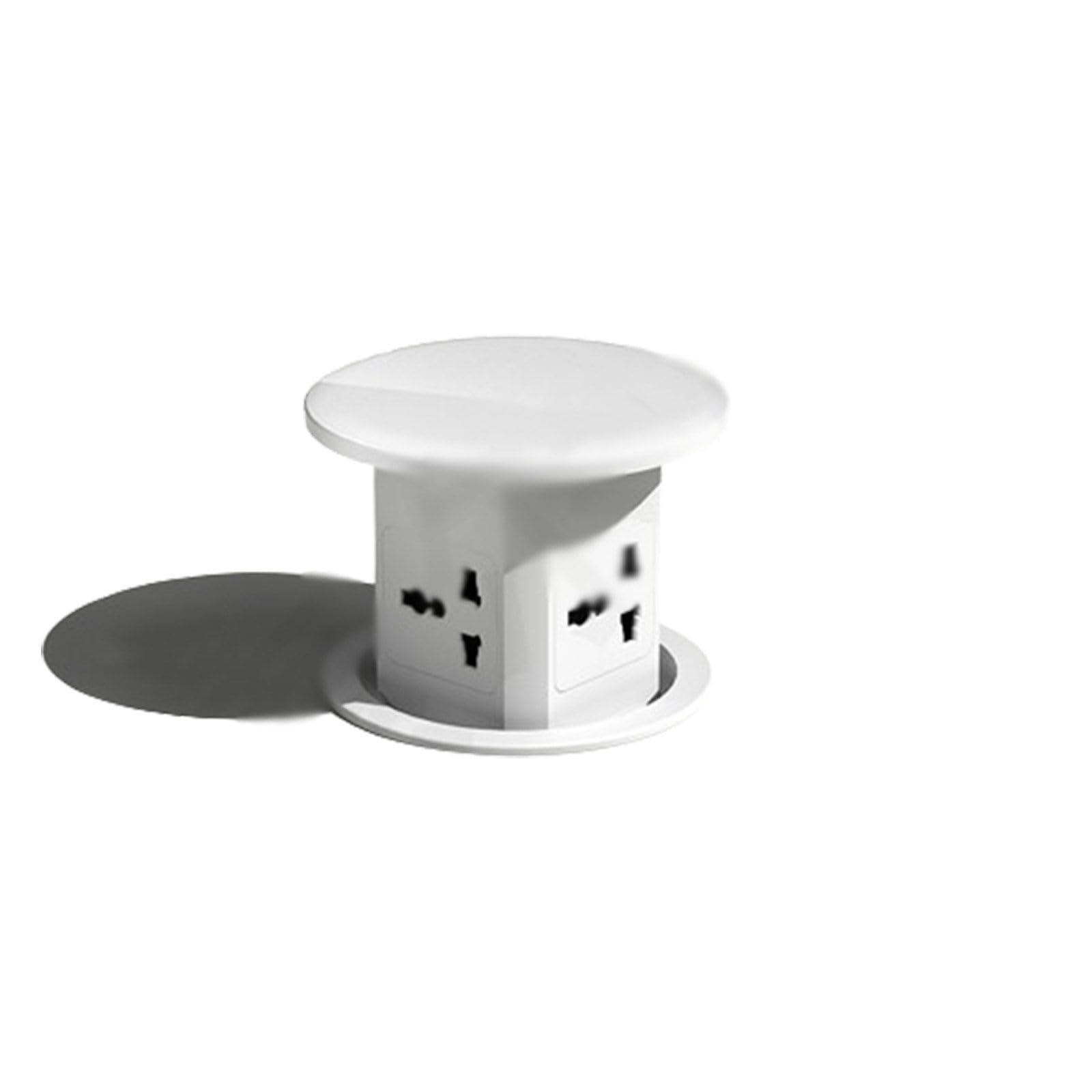 Listwy zasilające Gniazdo do podnoszenia, Wbudowane pionowe gniazdo wielofunkcyjne ładowania bezprzewodowego, Inteligentne z tłumieniem hydraulicznym(White,Socket)