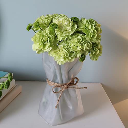 Kaitnax Glass Vase Irregular Shaped Flower Vase Art Decorative Flower Vase For Wedding, Dinning, Bookshelf, Home Decoration Or Gift #TOP7