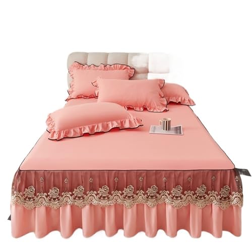Jupe de lit brossée 180x200cm pour chambre cocooning chic - 2