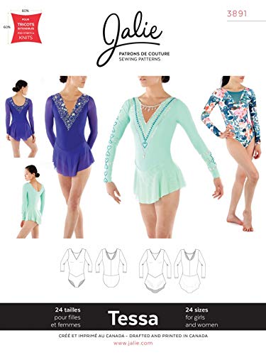Jalie Sewing Pattern 3891 Dancewear 24 Sizes