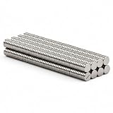 Neodymium Micro Disc Magnets 3mm x 1mm (1/8 x 1/32 inch) N52 – 100 Pack