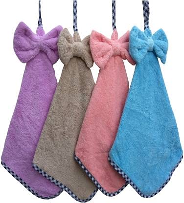VRT- Microfiber Hanging Hand Towel for Wash Basin, Kitchen Basin 300 GSM (Pack of 3)