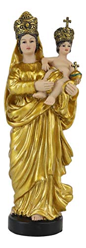 Figura decorativa de Virgen con Niño de 8.75 pulgadas miniatura 1
