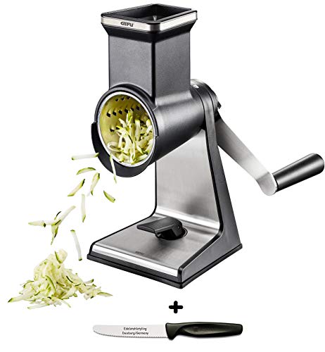 Preisvergleich Produktbild Gefu Geschenkset Trommelreibe TRANSFORMA® + Edelstahlstyling Universalmesser