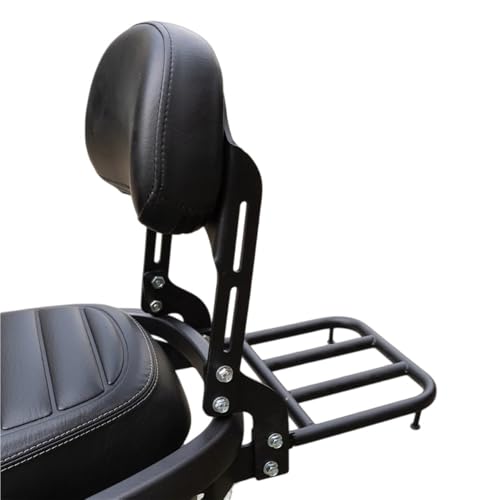 Dosseret NS125LA noir avec porte-bagages arrière pour siège de moto