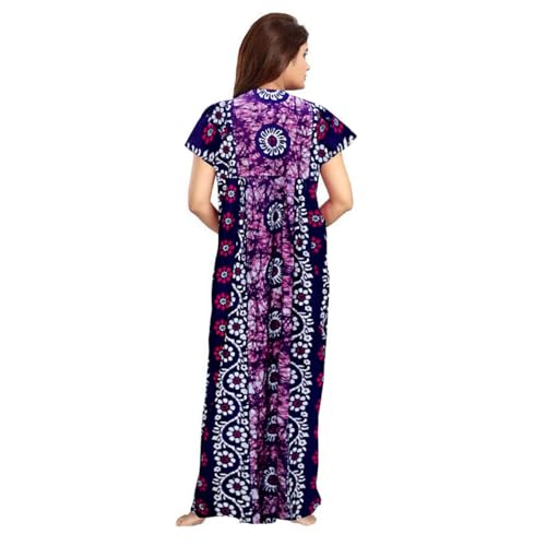 Image of Nighty for Women Cotton Printed Maxi Gown Ankle Length Nighty Night Dress Gown for Women Maxi (Combo Pack of 2)