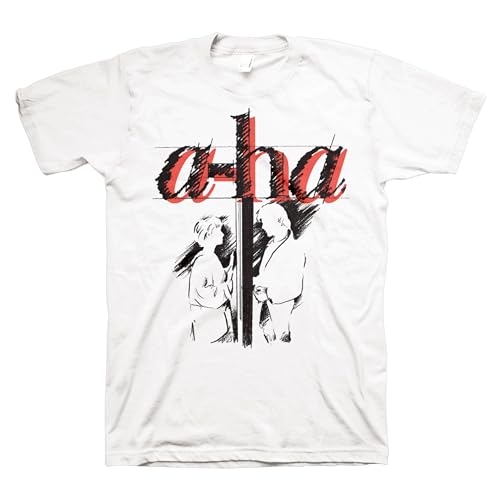 2Bhip a-ha Take On Me 80s Synth Pop Band Tee White XL