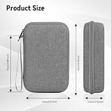 Hard Electronics Travel Organizer Case do MacBooka, ładowarek i dysków twardych Flash, wodoodporne, odporne na wstrząsy, 2-warstwowa konstrukcja, pomieści mysz i kable Power Bank (szare)