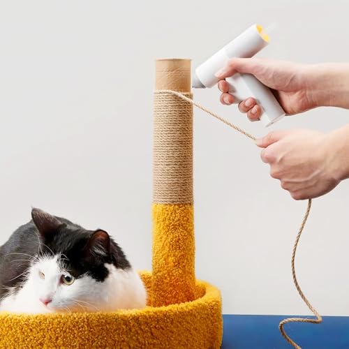 Sisal Rope 60 m x 6 mm,Natural Sisal Rope for Cats,Kratzseil Katzenzubehör, Natur Sisal Seil für Katzen, Kratzbaum, Kratzseil, Haushalt, Garten, DIY, Dekoration