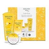 Weleda Baby Set, 3in1 Baby Skin Care Gift Set, Dermatologically Tested, 100% Certified Natural, Shampoo & Body Wash + All Purpose Balm + Nappy Cream