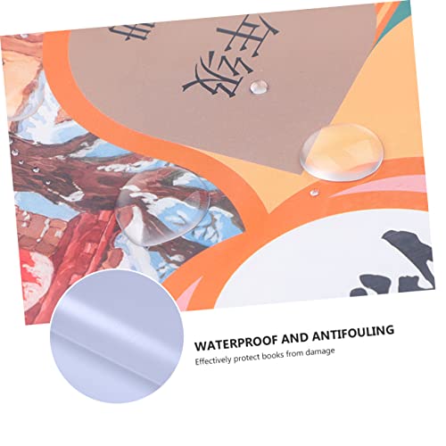 NUOBESTY 10 Pçs Capa De Livro Autoadesiva Capa De Livro Filme De Plástico Capa De Livro Transparente