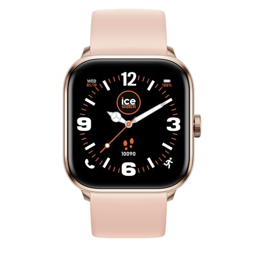 Ice-Watch - Ice Smart 2.0 Rose-Gold Nude - Montre Rose pour Femme avec Bracelet en Silicone - 023067 (1.7 Pouces)